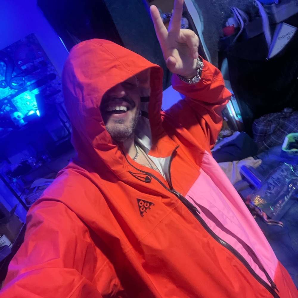 Nike ACG Men's Orange and Pink Raincoat